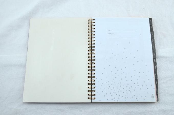 Spiral Bağlı PVC Planlayıcı Günlük Defter Ofset Baskı Organizatörü ile 2