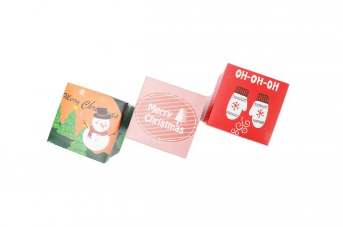 Özel Noel Noel Kardan Adam Küçük Basılı Hediye Ambalajı Kapaklı Noel Hediye Şeker Kutuları 6