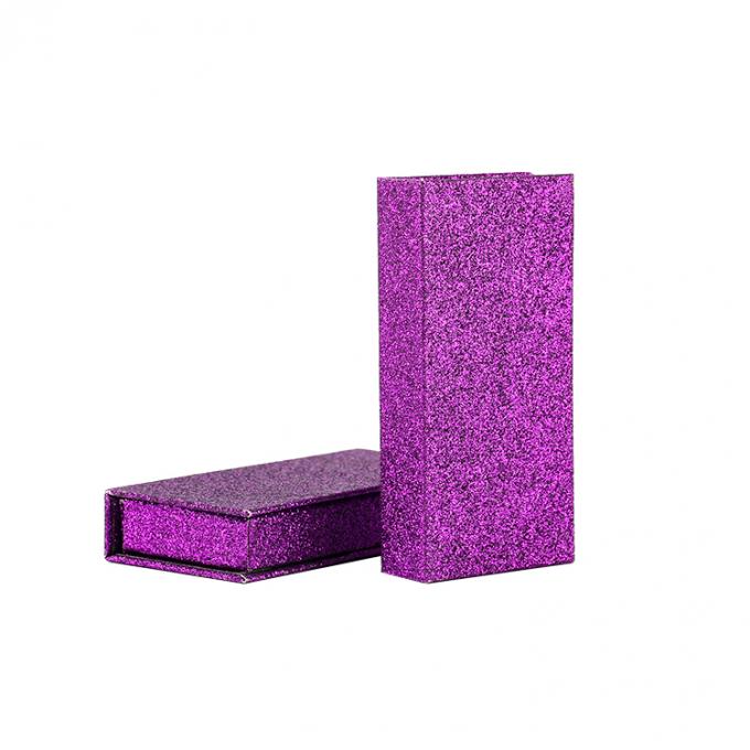 Özel Logo pembe parlak sahte kirpik karton yapısı ile perakende stand kutusu 6