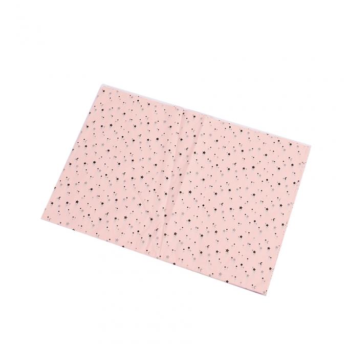 Dijital Baskı Özel Basılmış Logo Pembe hediye kıyafet ambalajı için dokuma kağıdı 5