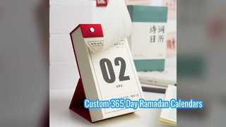 Özel 365 Günlük Ramazan Masa Takvimi Baskı 2024
